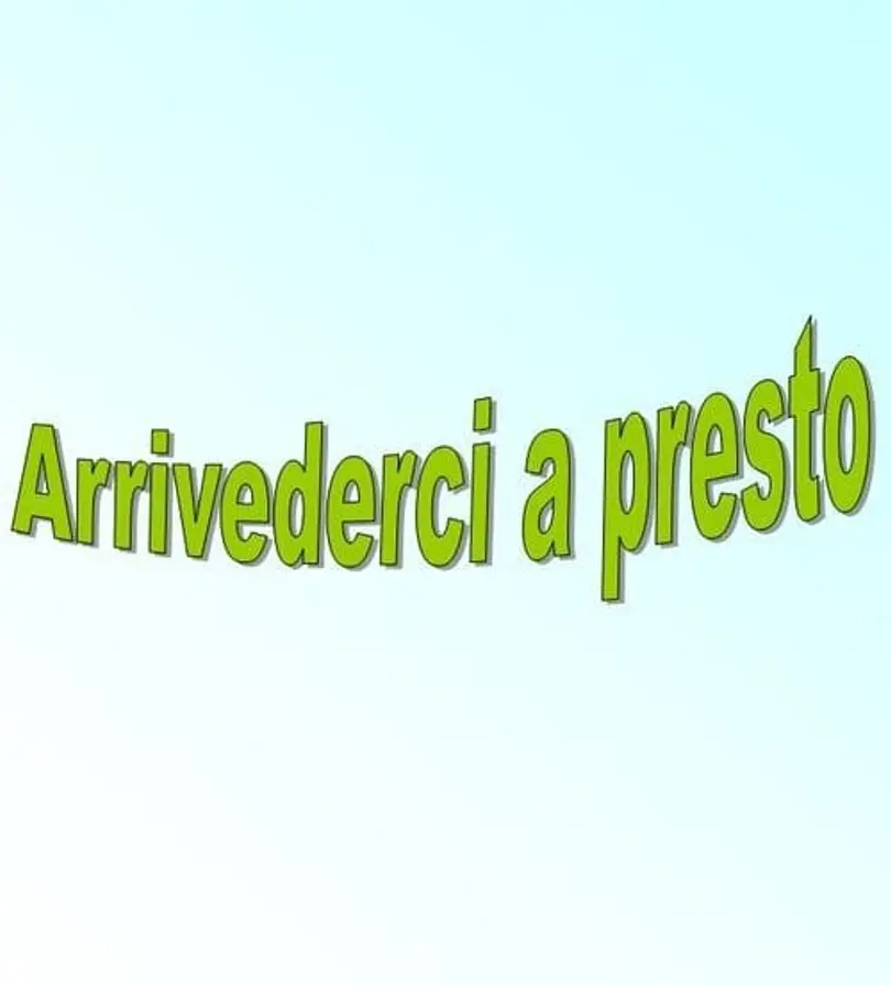 ARRIVEDERCI ALL'ESTATE 2025